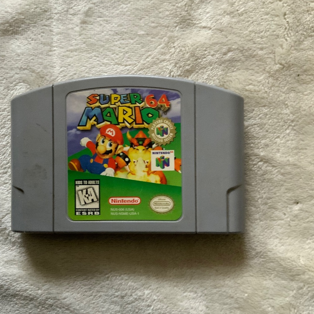 Nintendo 64 Super Mario 64 Vintage Video Game